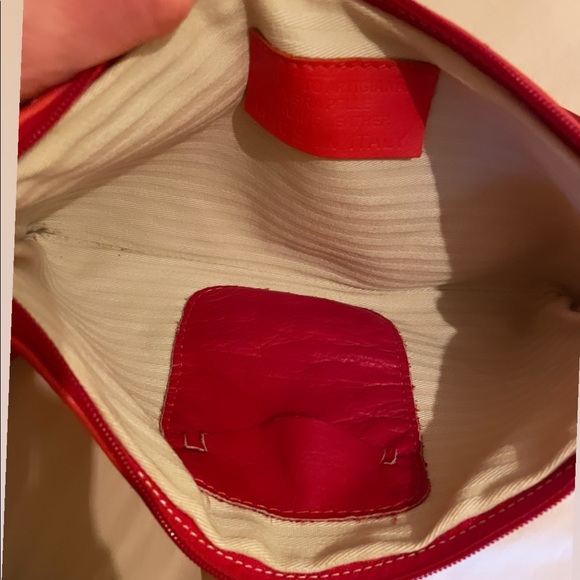 Orange « H » symbol genuine leather crossbody bag !(Hermes style) Made in Italy - Picture 5 of 6